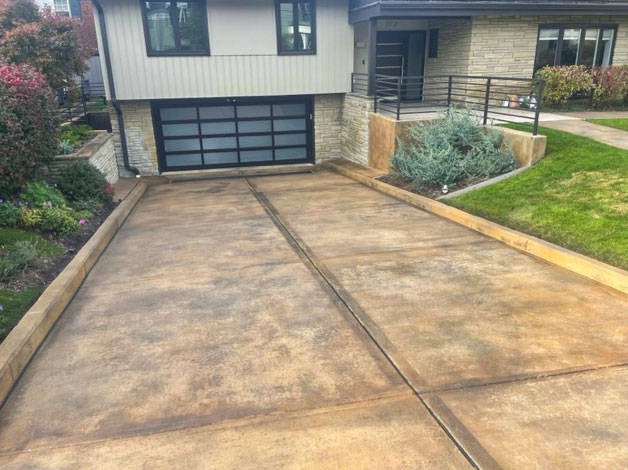 Concrete stain and seal