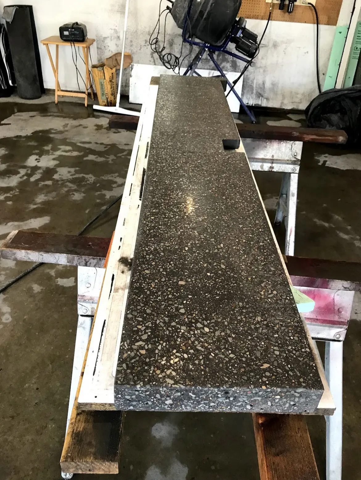 cement fireplace mantle