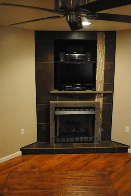 fireplace and entertainment