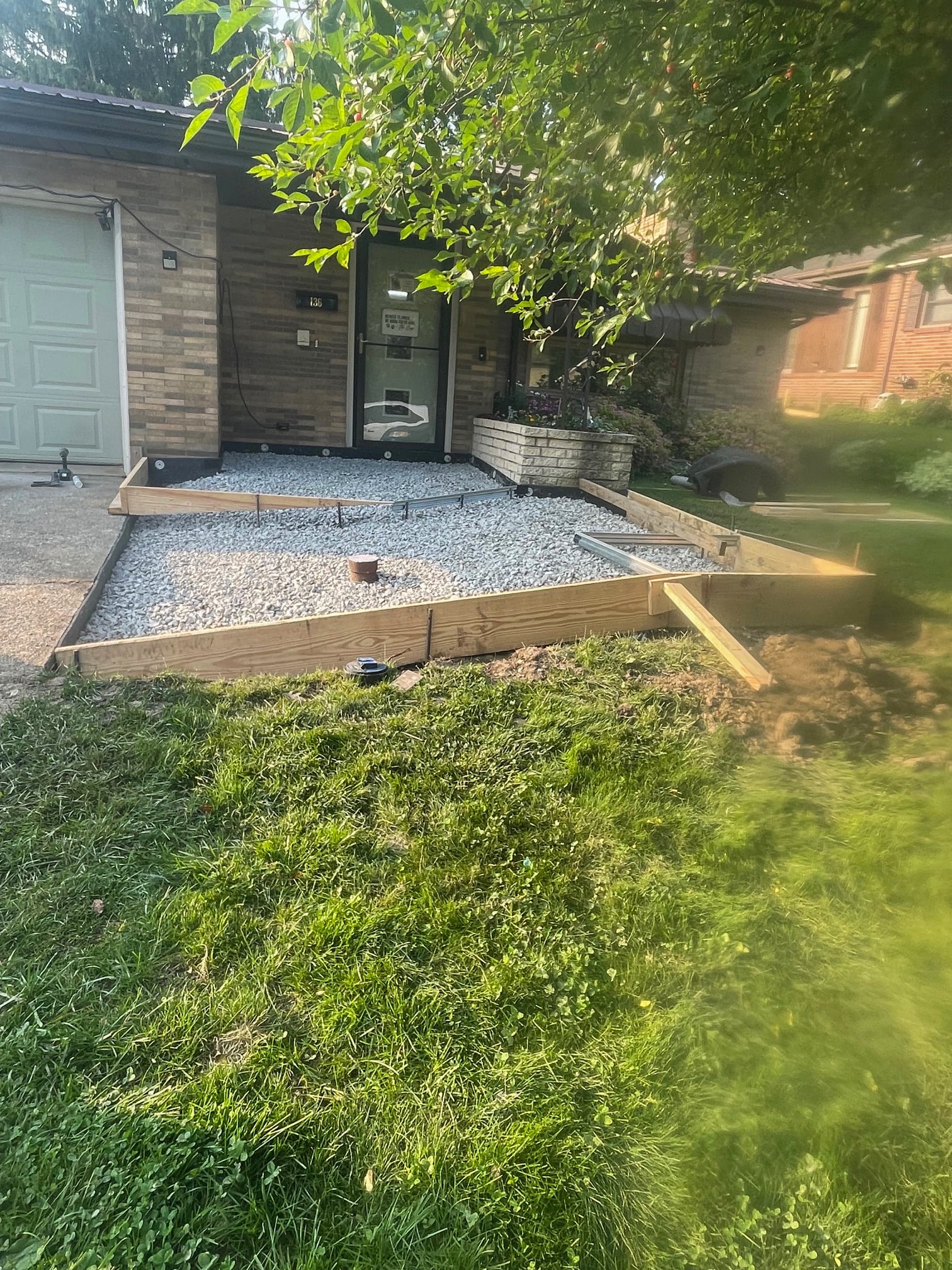 ADA-Patio Ramp frame to driveway