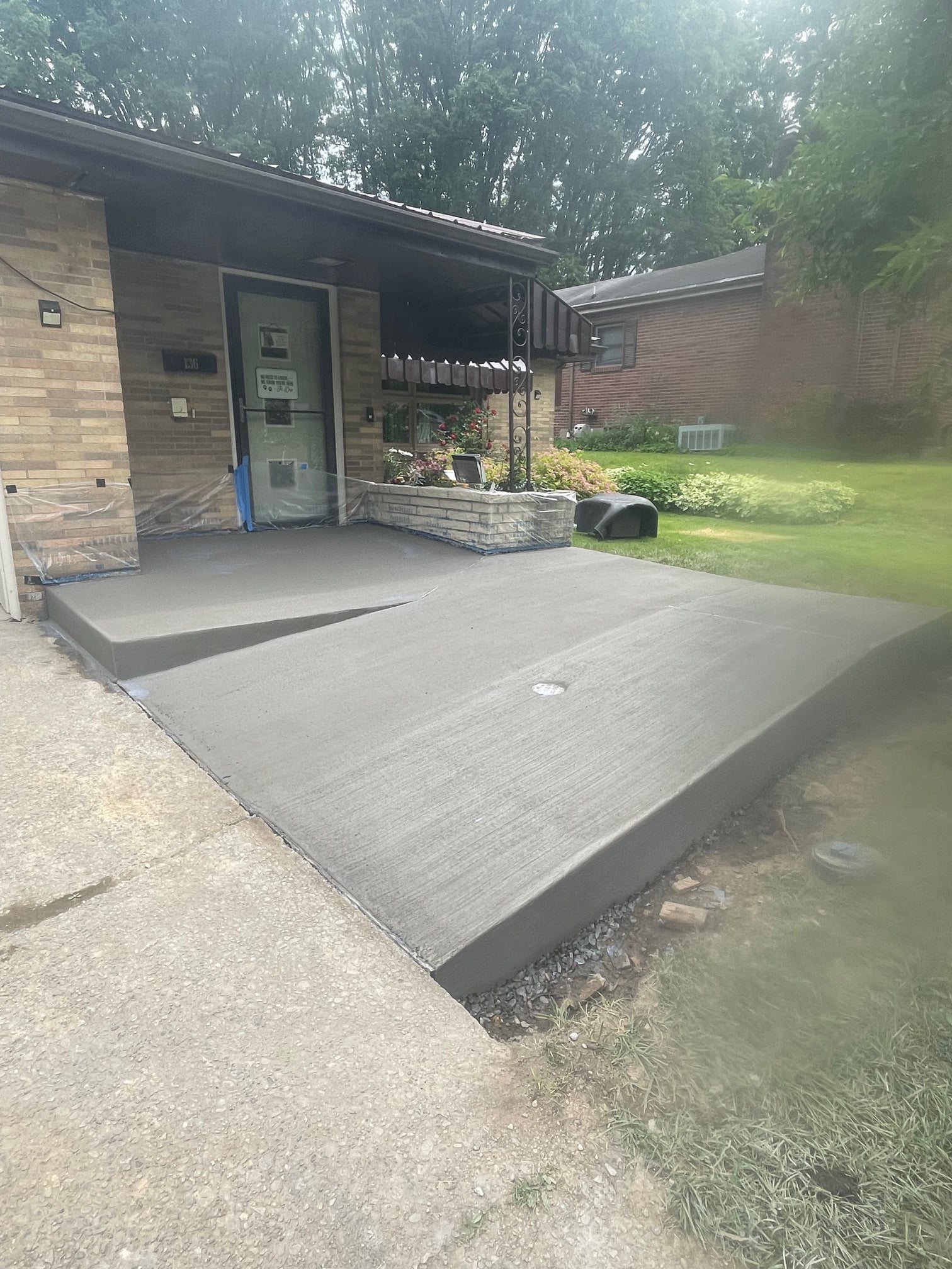 ADA-Patio Ramp Poured