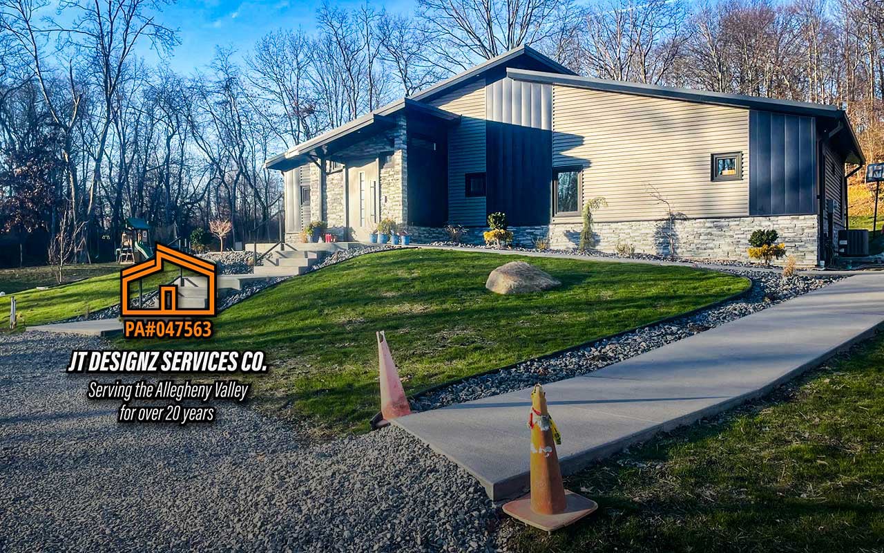 concrete steps and rail