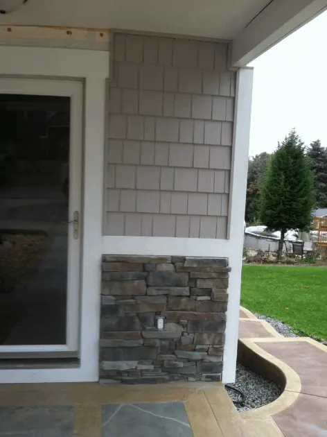 porch remodel, windows, door, concrete, landscape