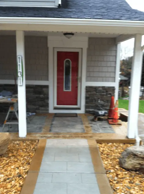 stained and sealed concrete