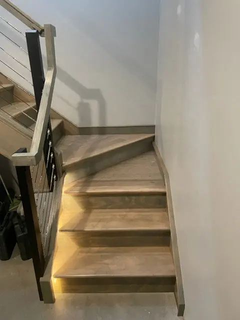Stairs with lighting