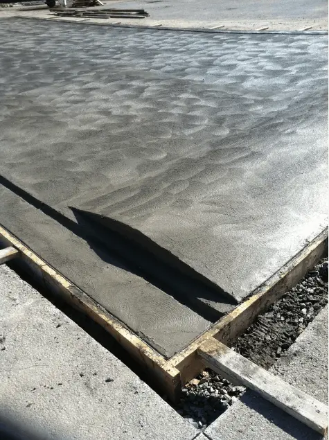sloped concrete