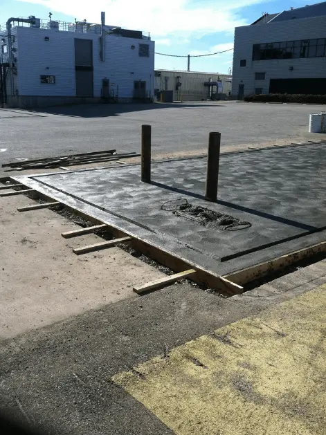 commercial concrete pour