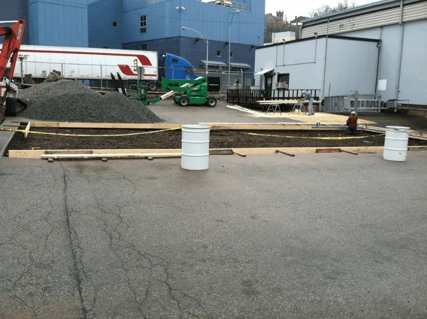 commercial concrete pour