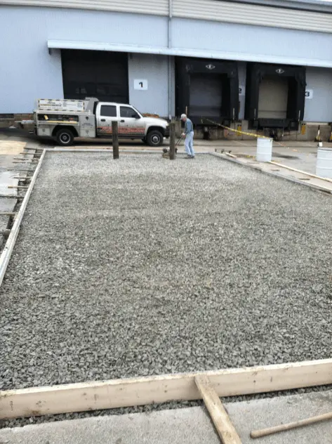 commercial concrete pour