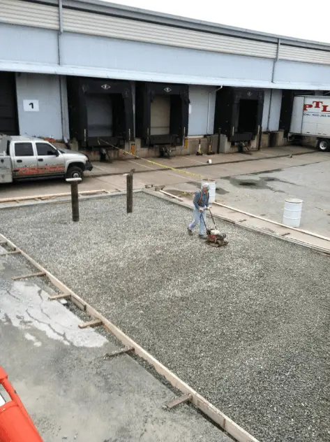 commercial concrete pour
