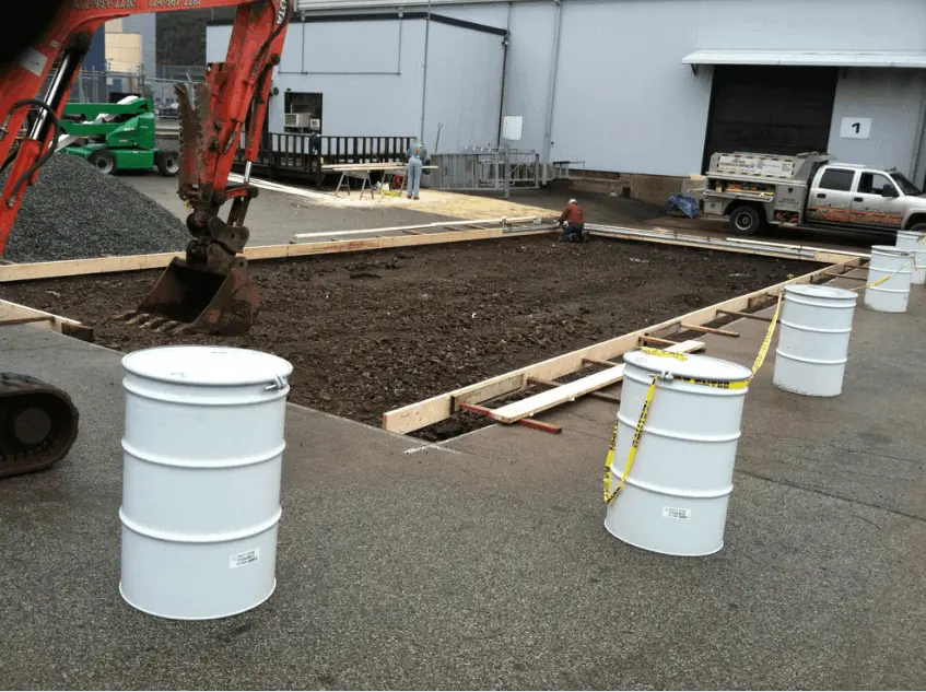 commercial concrete pour